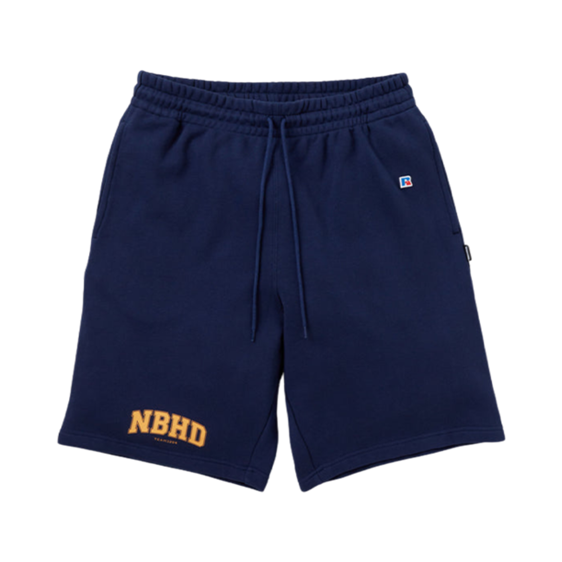 241XRRUN-PTM02 Neighborhood x Russell Athletic Sweat Short Pants Navy