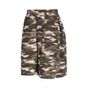 MJD Side Snap Wide Sweatshorts Camo
