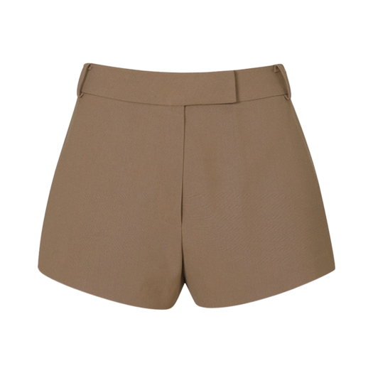 DQ2WP011 Leha Women Caron Crepe Shorts Camel