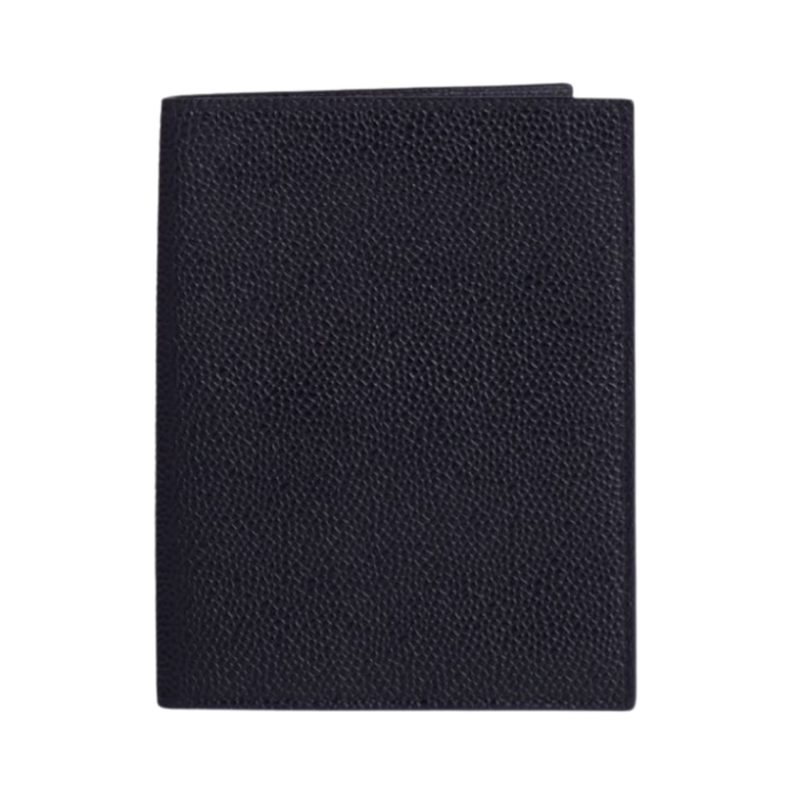 MAW034A-00198-001 Thom Browne Passport Holder in Pebble Grain Black