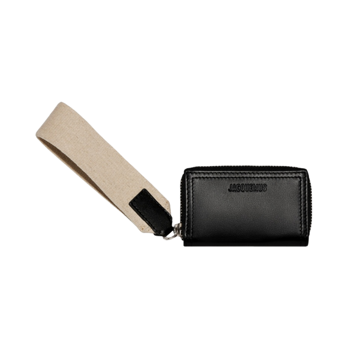 226SL012-3000-990 Jacquemus Le Porte Rectangle Lanyard Rectangle Wallet Black