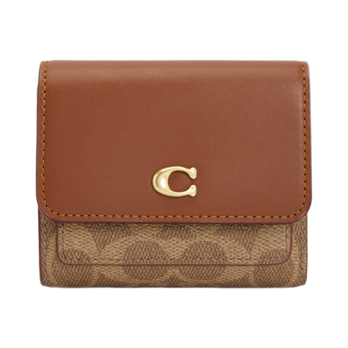 CAT56-B4XHG Coach Mila Short Wallet Brown