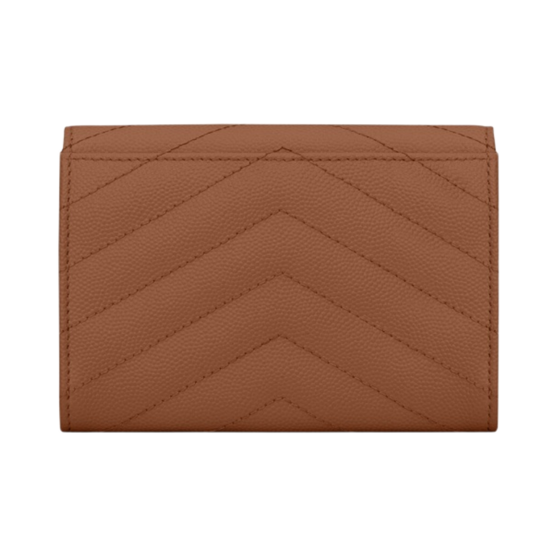 생로랑 그랑드 뿌드르 엠보스드 레더 카산드라 마틀라세 스몰 엔벨로프 지갑 다크 내츄럴 골드(Saint Laurent Cassandre Matelasse Small Envelope Wallet in Grain de Poudre Embossed Leather Dark Natural Gold) - 3