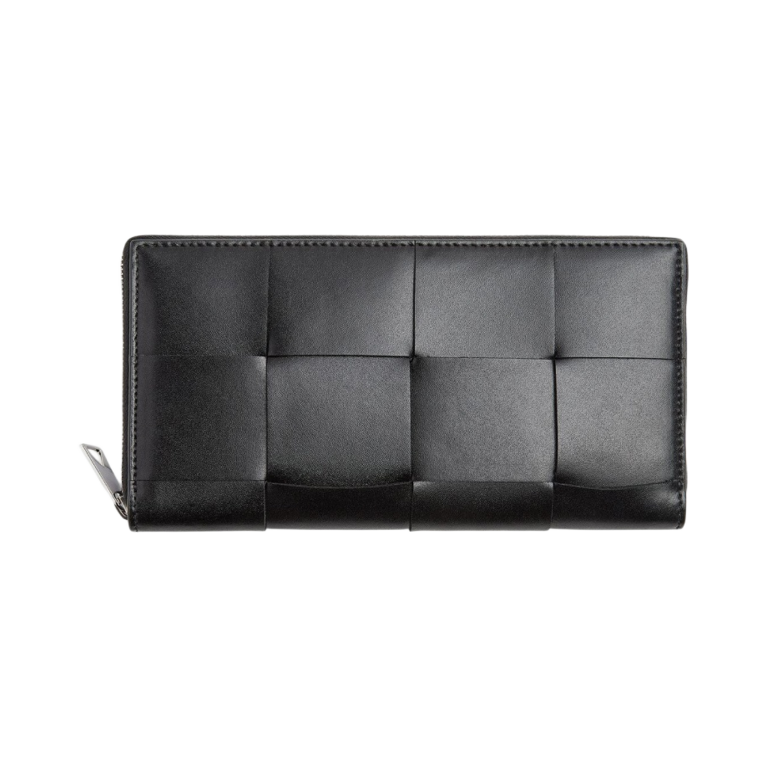 649607VBWD28803 Bottega Veneta Cassette Zip Around Wallet Black