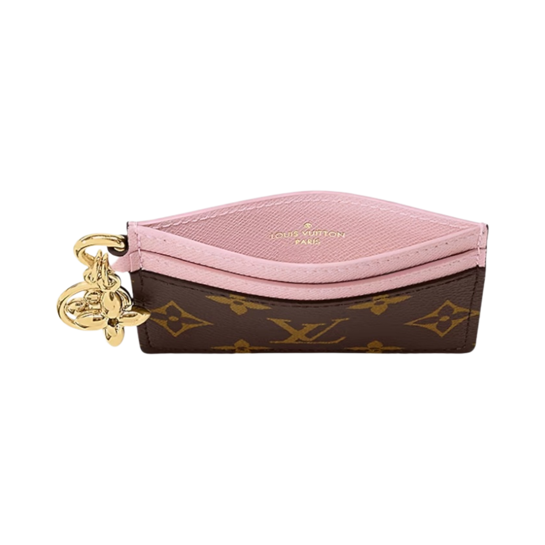M82739 Louis Vuitton LV Charm Card Holder Monogram Rose Ballerine Pink - #2