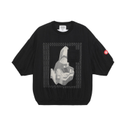 Cav Empt Gauze Short Sleeve Crew Neck Black - 23SS