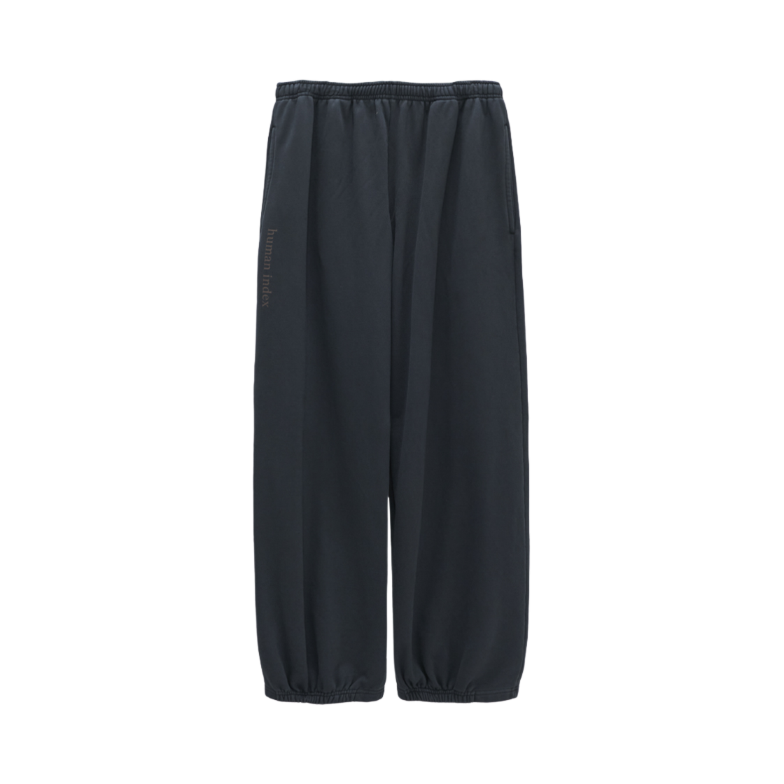 HM4EPT1101IC Polyteru Human Index Index Easy Sweatpants Charcoal Navy