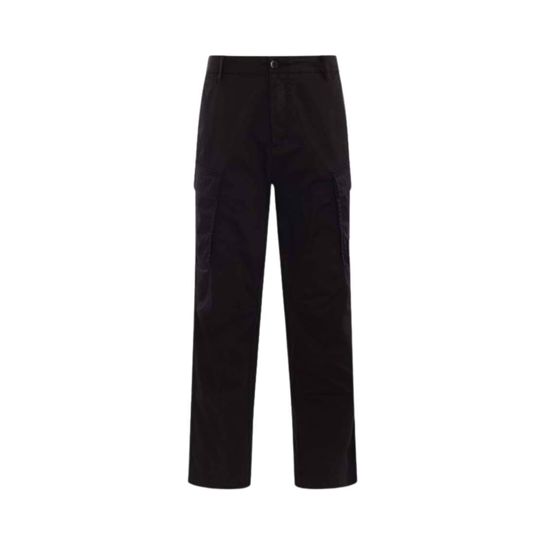 18CMPA166A005694G999 C.P. Company Lens Wappen Cotton Cargo Pants Black - 25SS