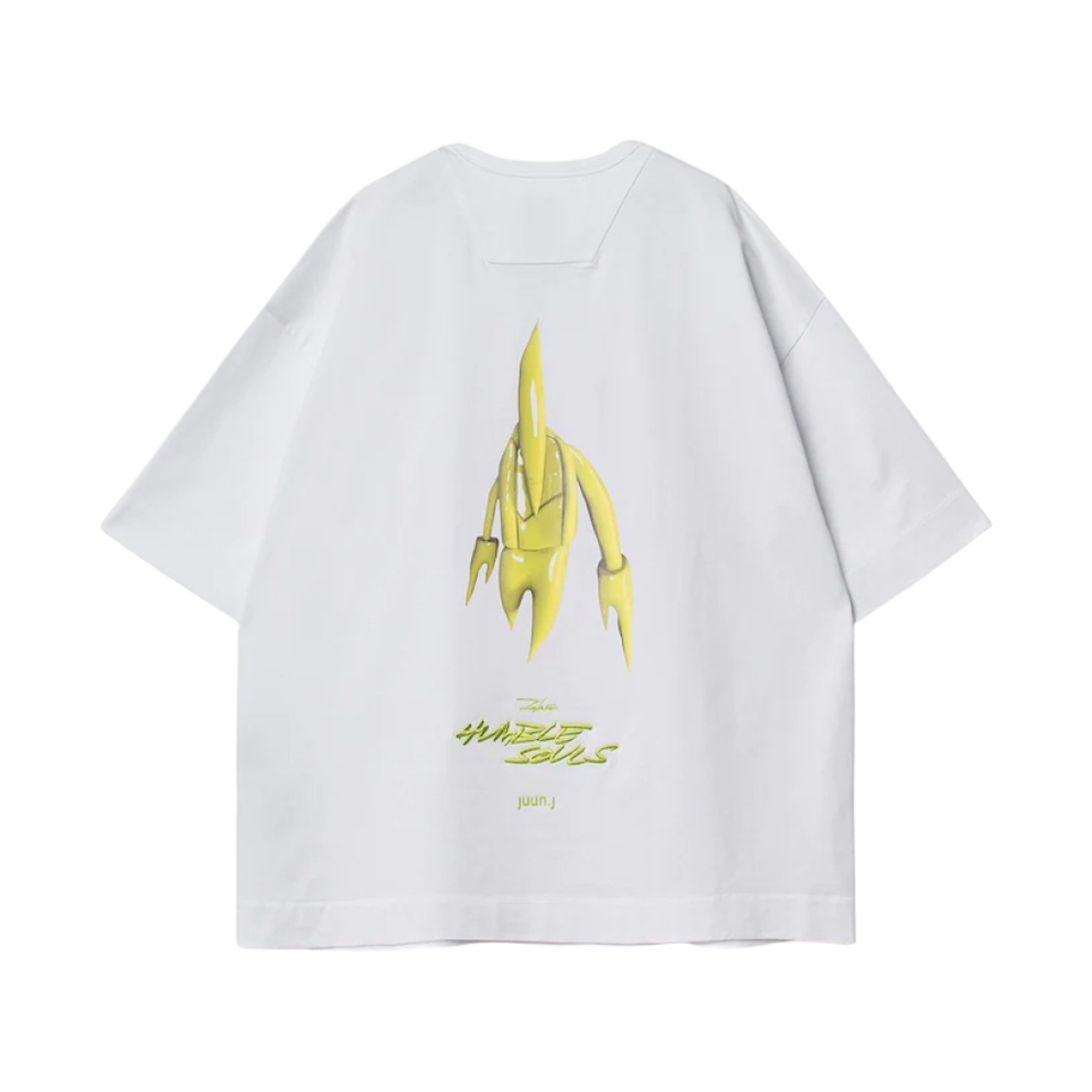 준지 x 하이브 인사이트 x 퓨추라 시그니쳐 오버사이즈 티셔츠 화이트(Juun.J x Hybe Insight x Futura Signature Oversized T-Shirt White)