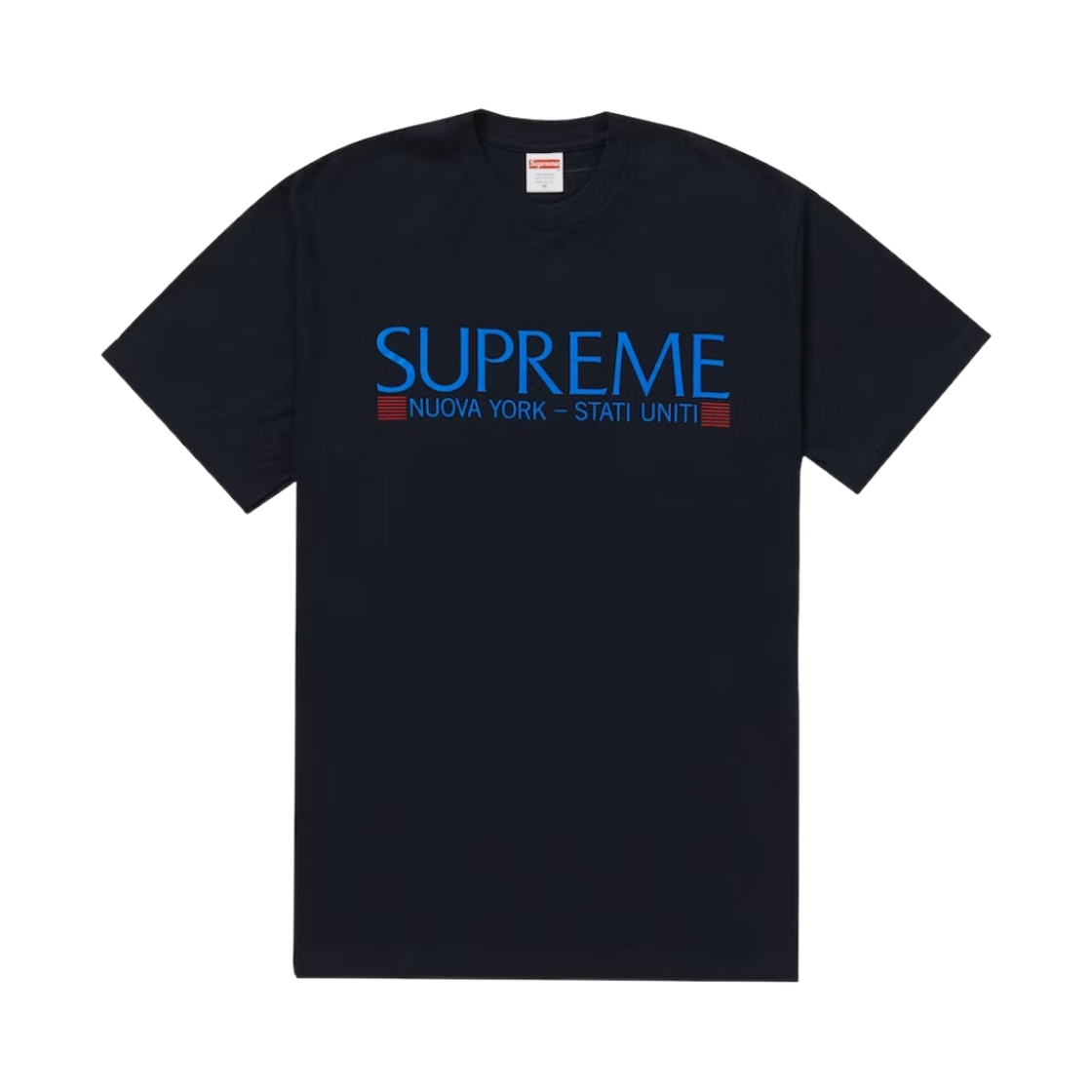 슈프림 누오바 요크 티셔츠 네이비 - 20FW(Supreme Nuova York T-Shirt Navy - 20FW) - 1