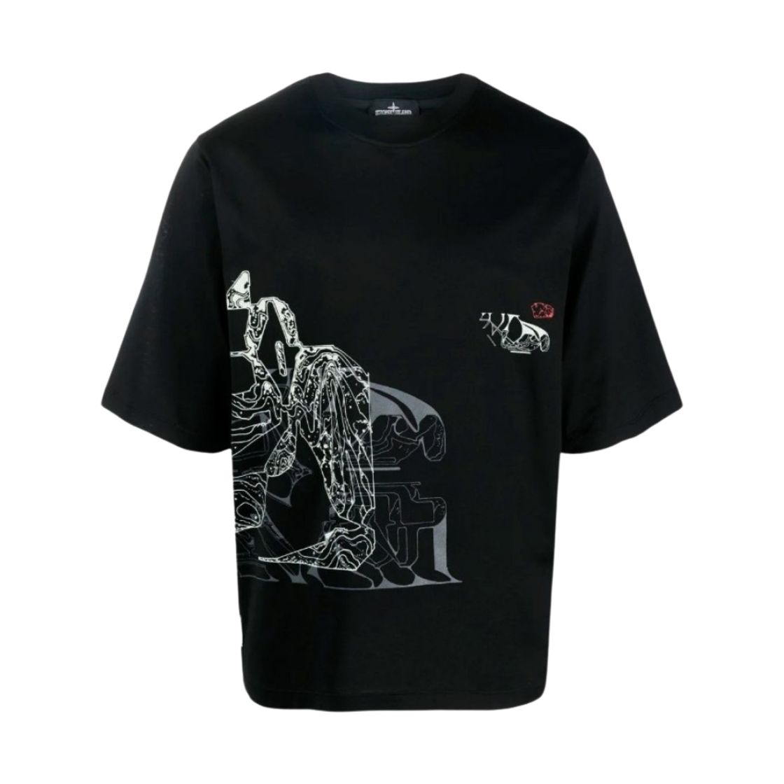 스톤 아일랜드 2012B 숏슬리브 크루넥 티셔츠 챕터 2 블랙 - 22FW(Stone Island 2012B S/S Crewneck T-Shirt Chapter 2 Black - 22FW) - 1