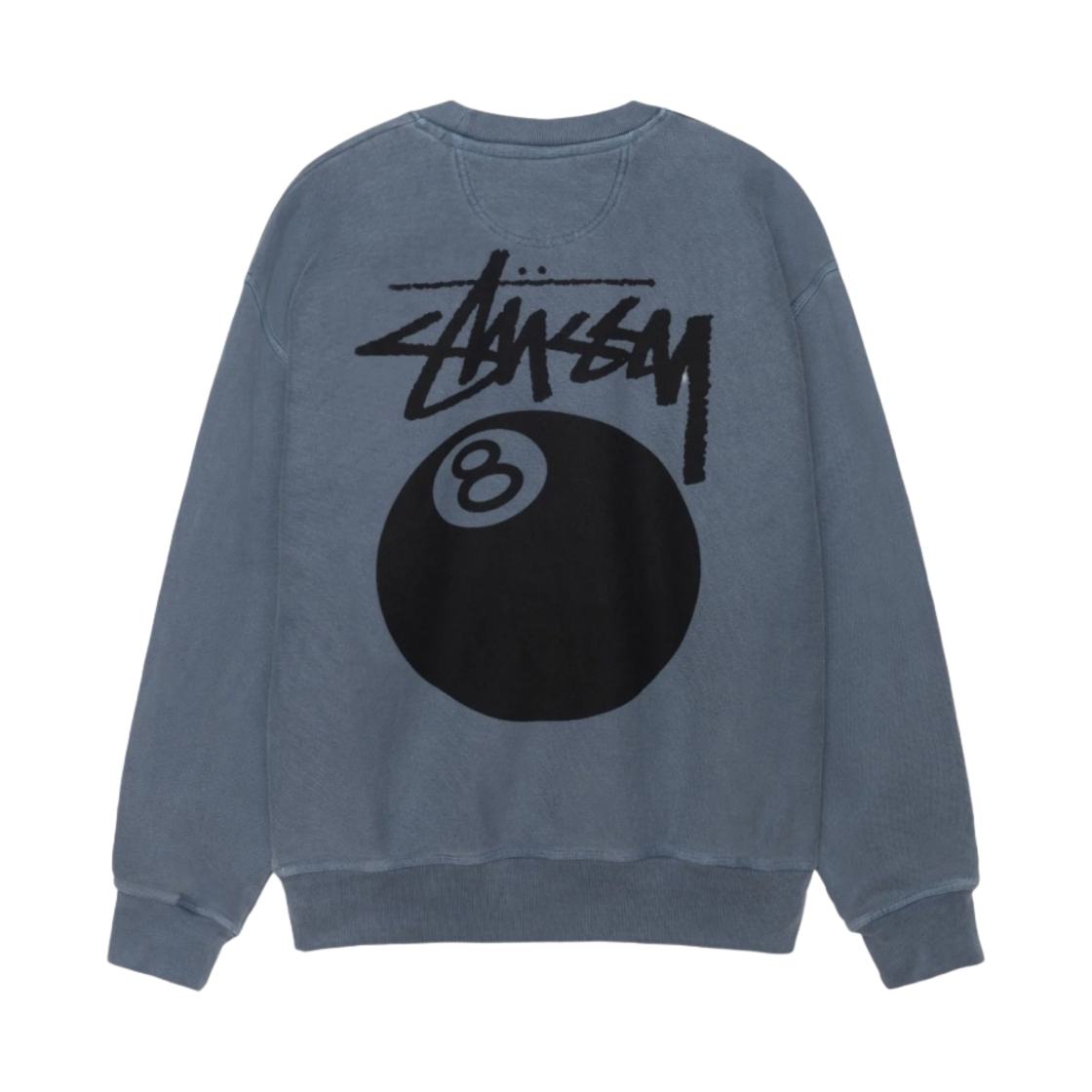 스투시 8볼 크루 피그먼트 다이드 네이비