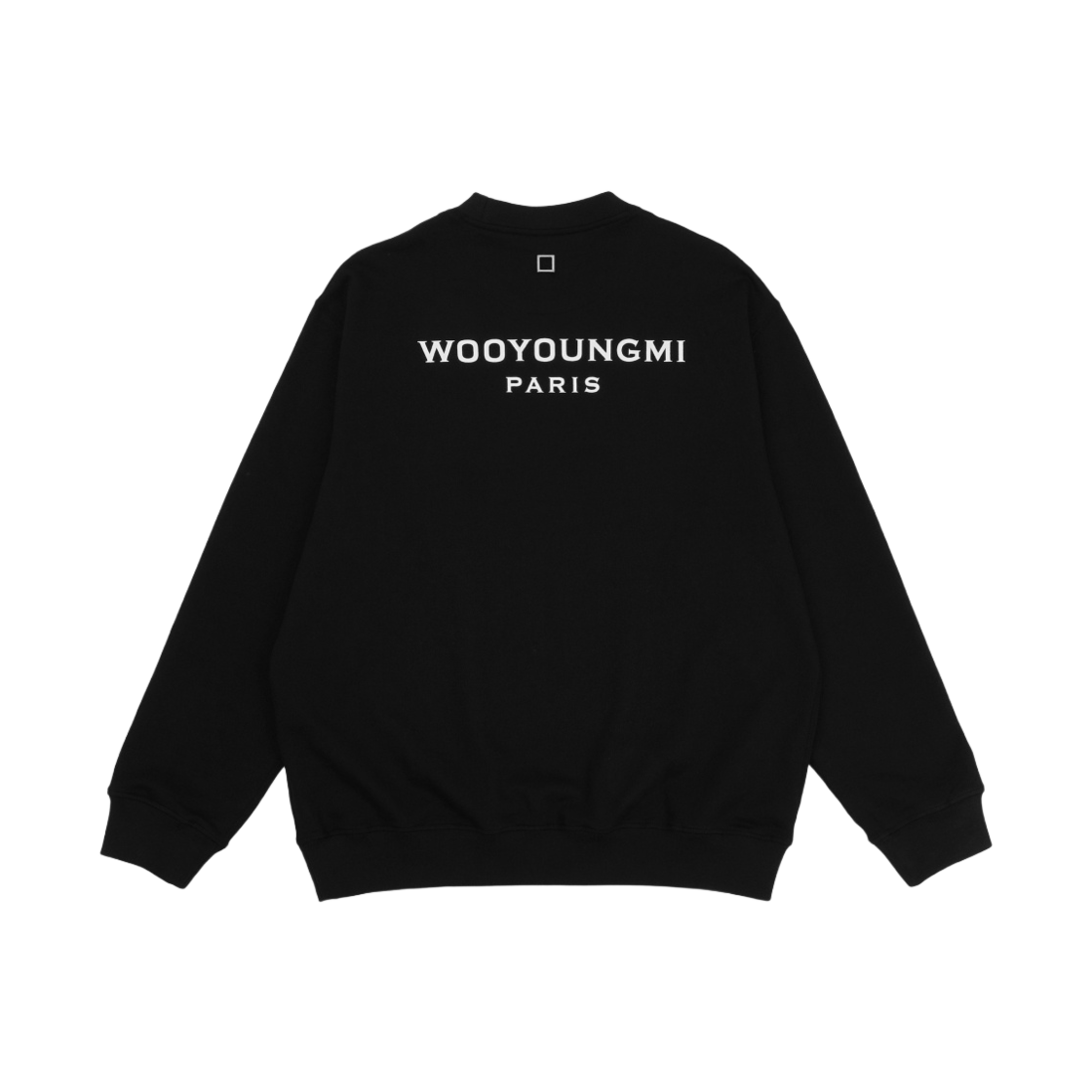 우영미 코튼 백로고 스웨트셔츠 블랙 - 24SS | Wooyoungmi | KREAM
