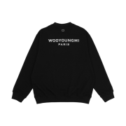 Wooyoungmi Cotton Back Logo Sweatshirt Black - 24SS
