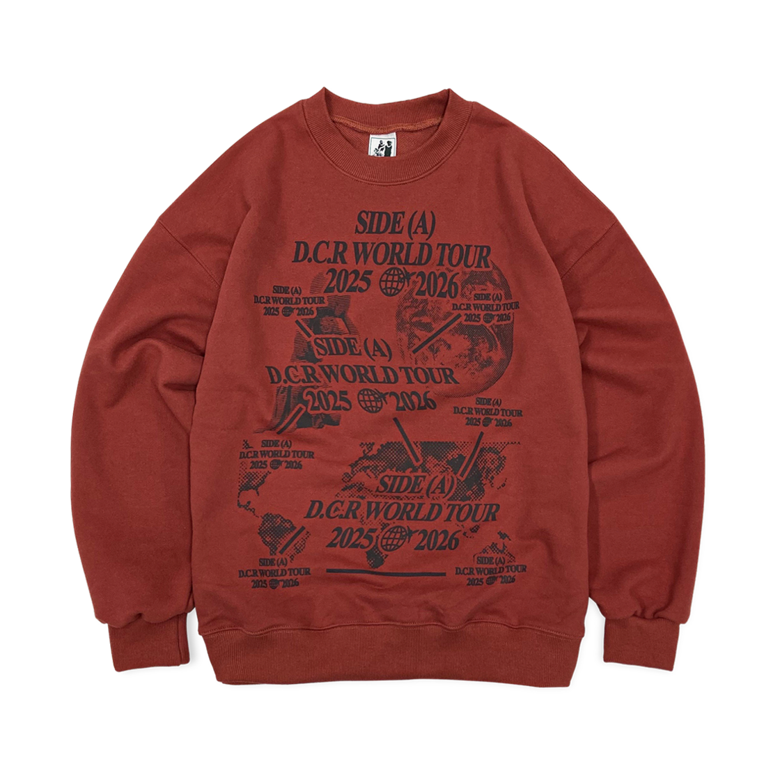 디파이클럽로버스 월드투어 스웨트셔츠 브릭(DEFYCLUBROBBERS World Tour Sweatshirt Brick) - 1