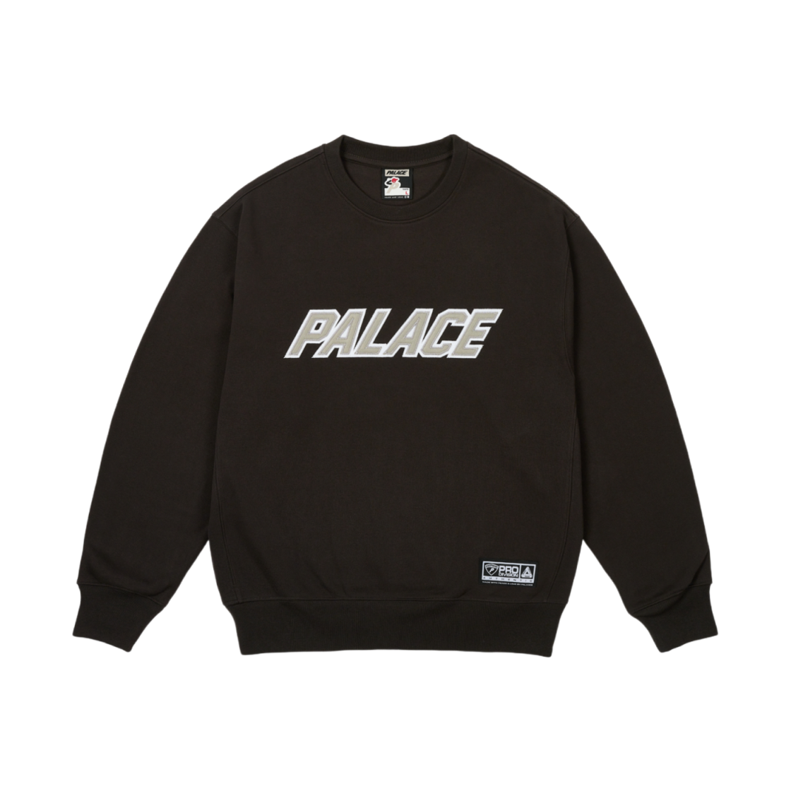 팔라스 아플리케 팀 크루 블랙 - 25SS(Palace Applique Team Crew Black - 25SS) - 1