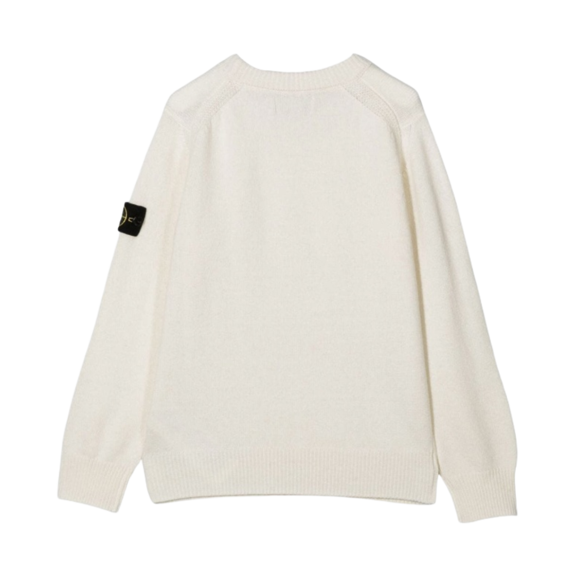 (키즈) 스톤 아일랜드 502A1 스타킹 스티치 캐시미어 울 크루넥 니트 오프 화이트 - 22FW((Kids) Stone Island 502A1 Stocking Stitch Cashmere Wool Crewneck Knit Off White - 22FW) - 2
