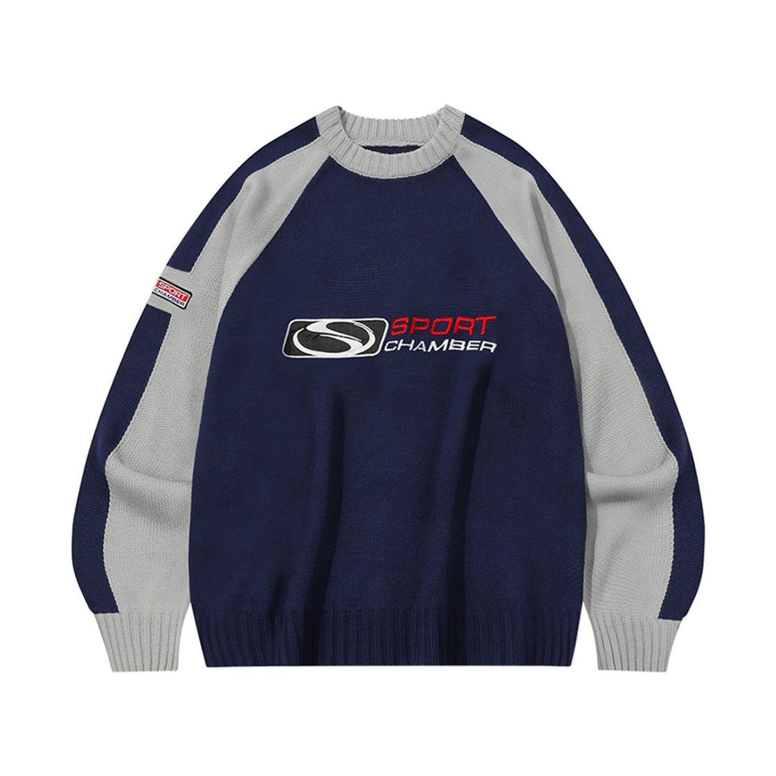 SCBDF1KNU01NV SPORT CHAMBER SC Flash Raglan Sweater Navy