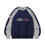 SPORT CHAMBER SC Flash Raglan Sweater Navy