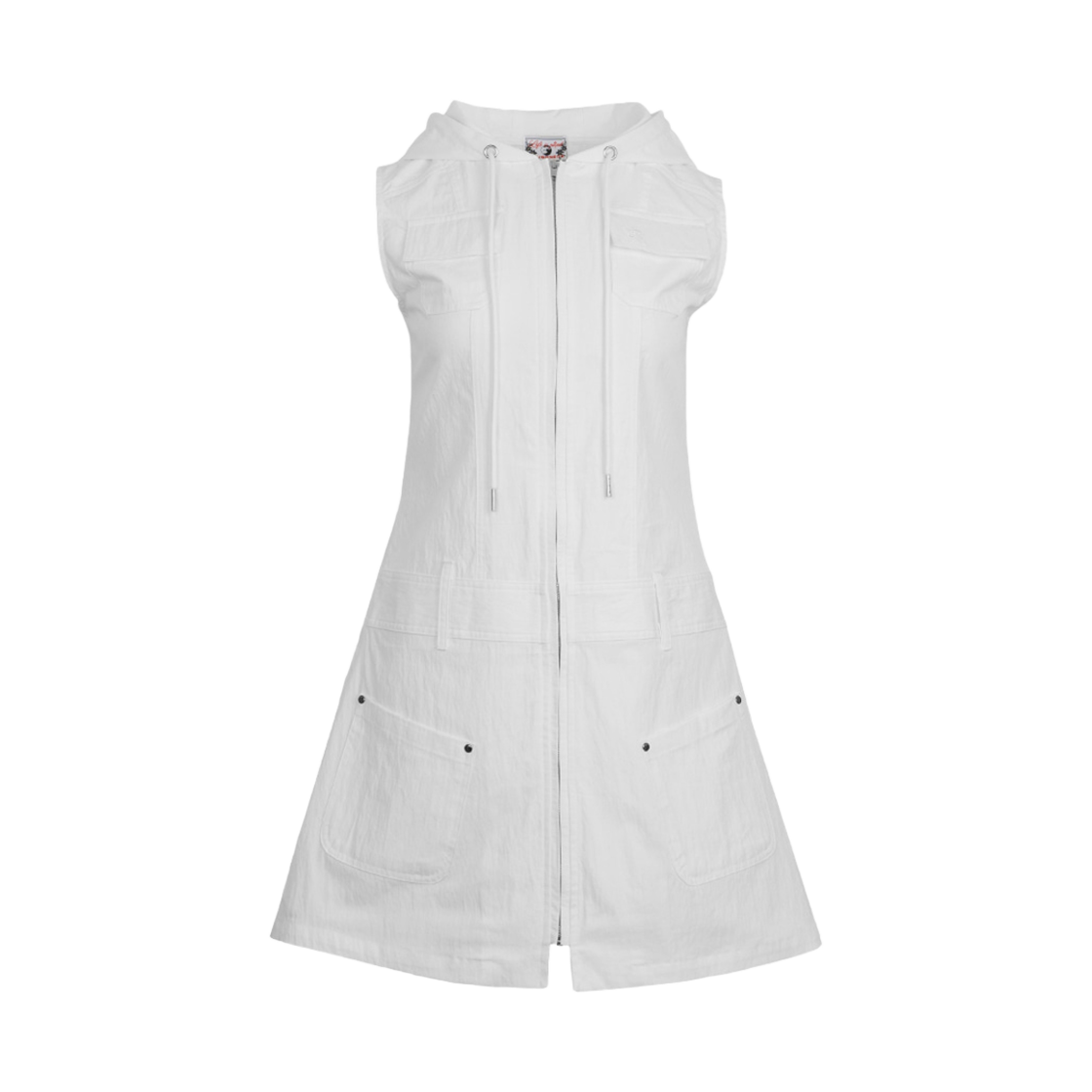 러프넥 후디 드레스 화이트(Roughneck Hoodie Dress White)