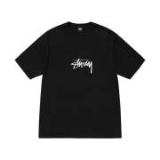 Stussy Small Stock T-Shirt Pigment Dyed Black