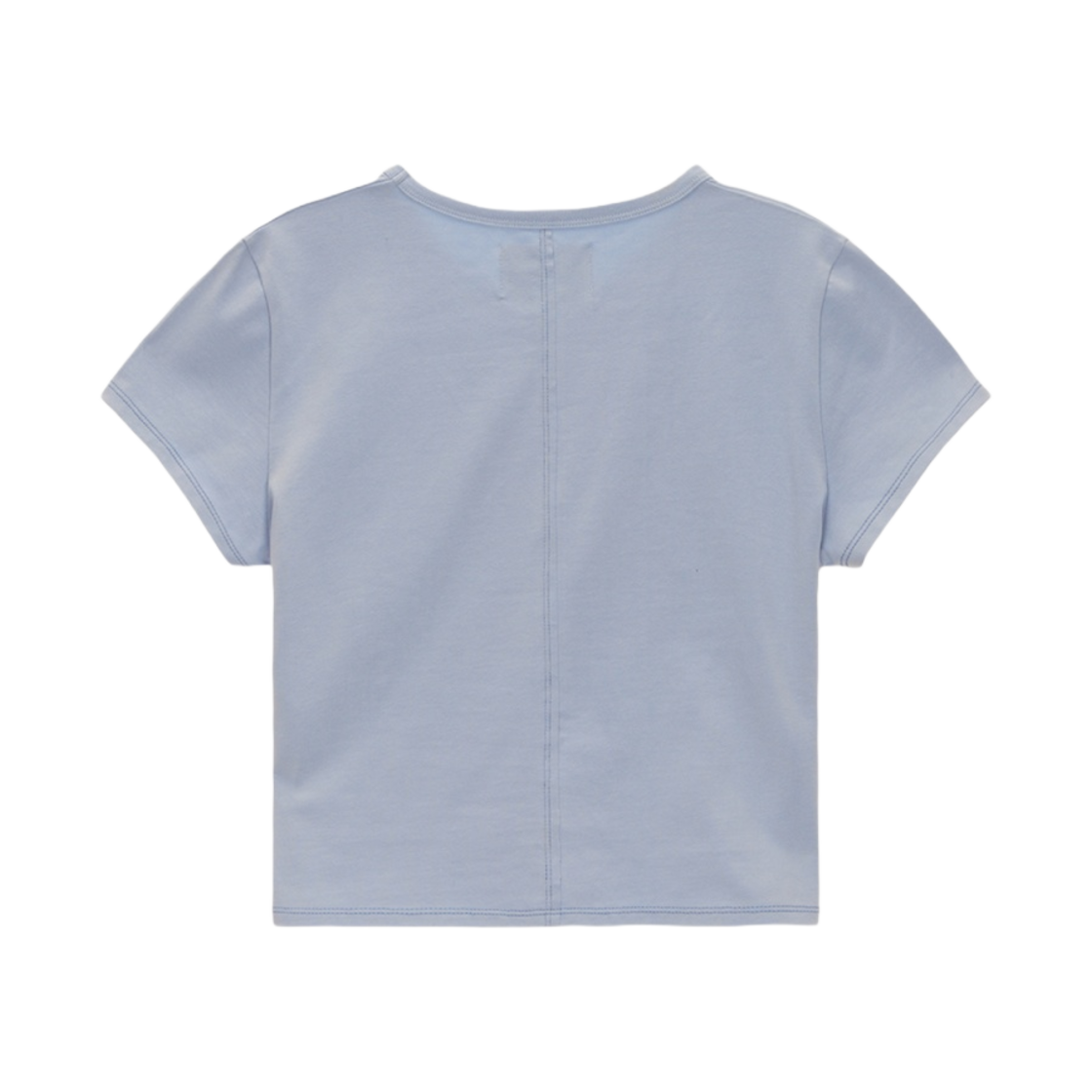 W) 마뗑킴 마뗑 쉐이드 로고 크롭 탑 스카이 | Matin Kim | KREAM