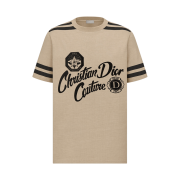Dior Christian Dior Couture Organic Jersey Relaxed-Fit T-Shirt Beige