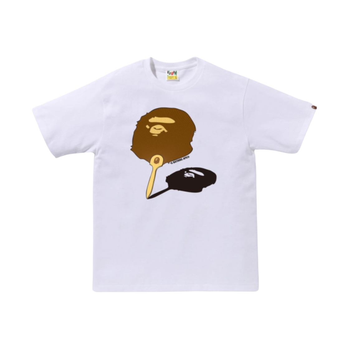 베이프 재패니즈 팬 에이프 헤드 티셔츠 화이트