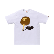 BAPE Japanese Fan Ape Head T-Shirt White