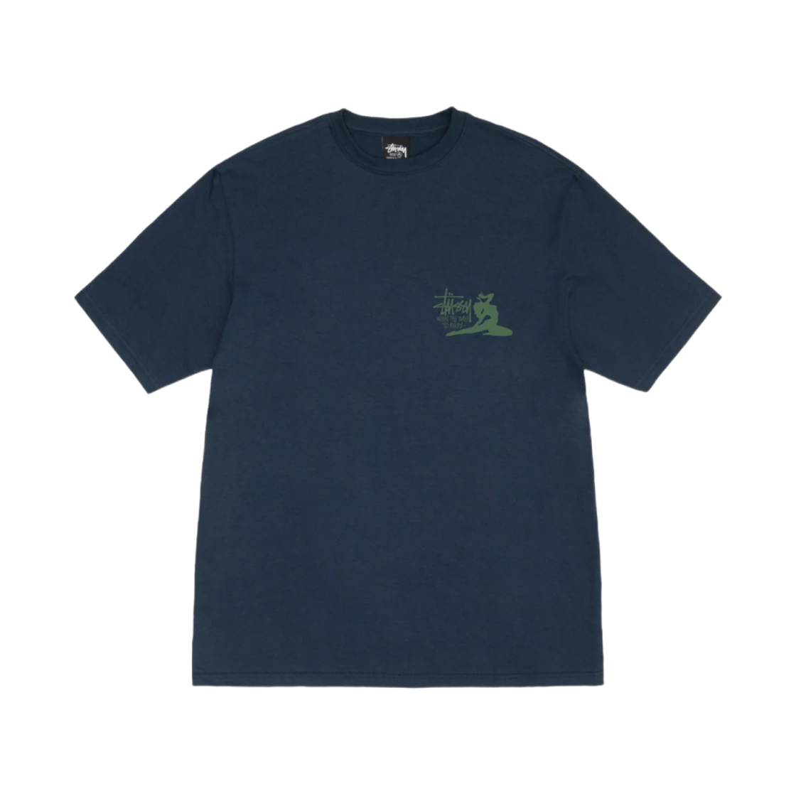 스투시 릴렉스 티셔츠 네이비(Stussy Relax T-Shirt Navy) - 2