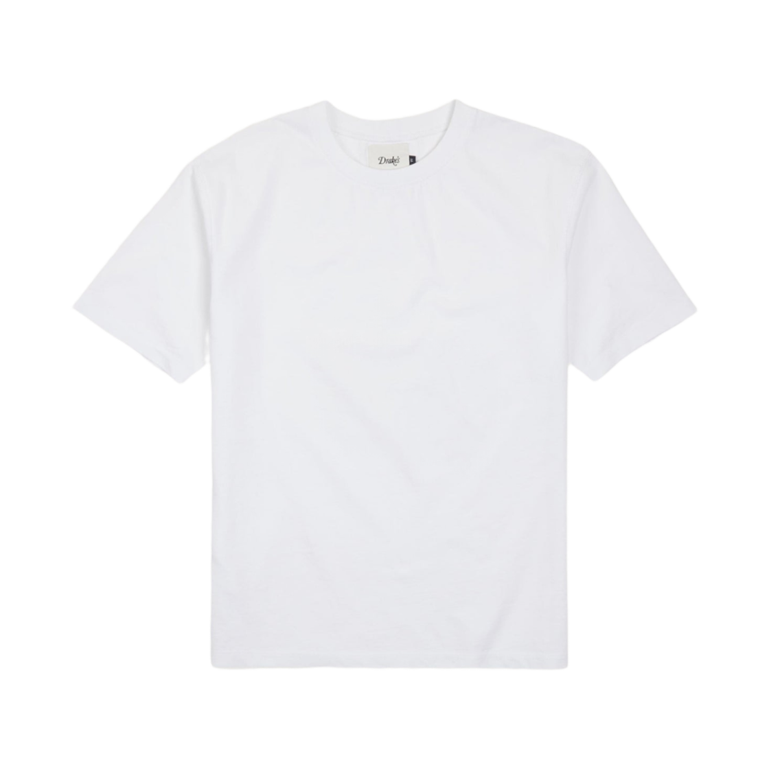 DR2A5A-21528-15-000 Drake's Cotton Crew Neck Hiking T-Shirt White