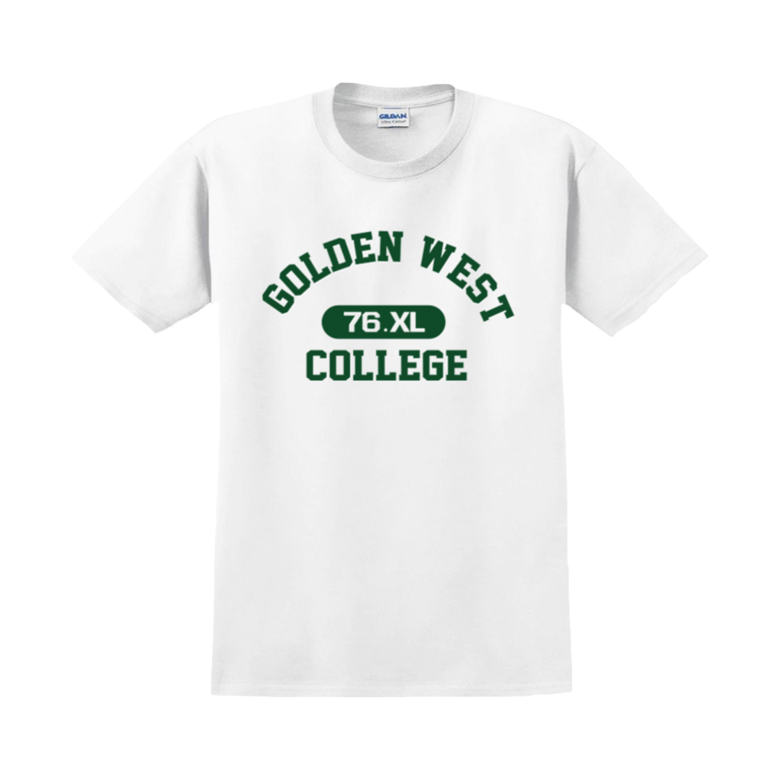 Gildan X 아메리칸 컬렉션 골든웨스트 티셔츠 화이트(Gildan X American Collection GOLDEN WEST T-Shirt White)