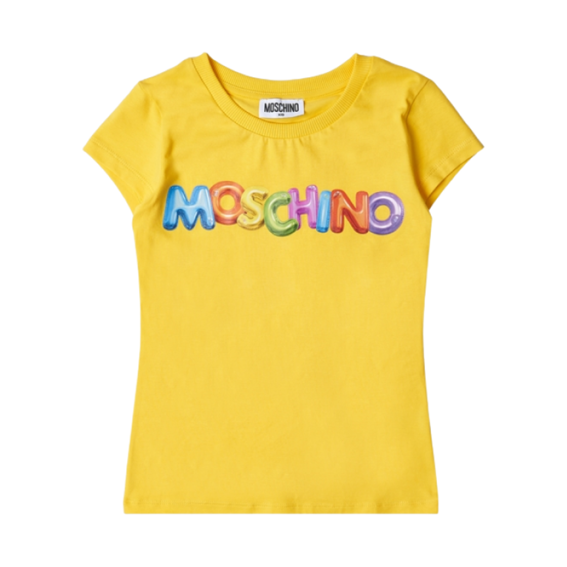 H4M042LBA0051898 (Kids) Moschino Logo Short Sleeve T-Shirt Yellow