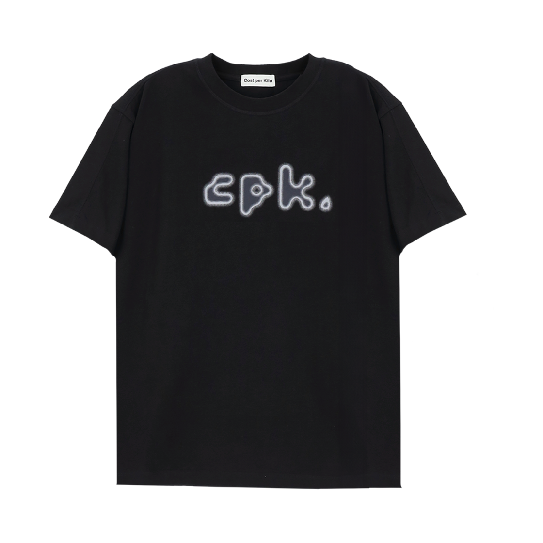 CK25SSTS01_BK Cost Per Kilo Techno Logo S/S Tee Black