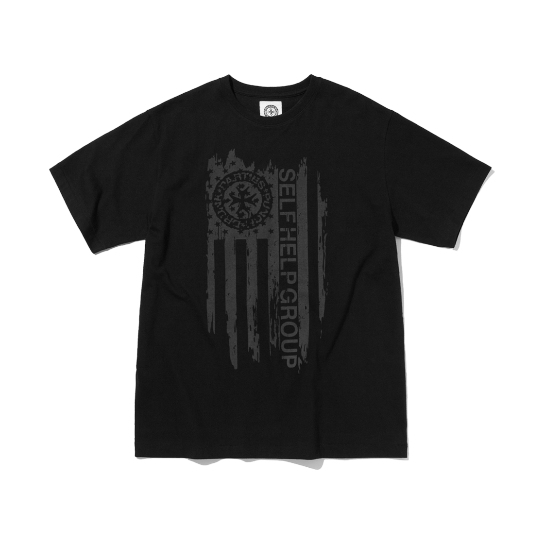 PDP251RT02ABK Punch Drunk Parties Parties Flag Tee Black