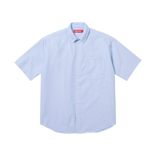 Supreme Loose Fit S/S Oxford Shirt Light Blue - 24SS