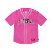 Supreme Polartec Baseball Jersey Pink - 24FW