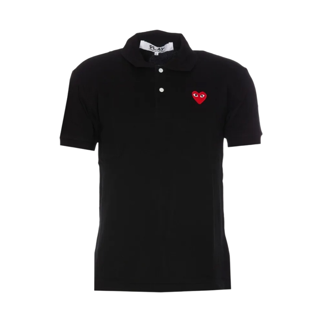 플레이 꼼데가르송 레드 하트 폴로 셔츠 블랙(Play Comme des Garcons Red Heart Polo Shirt Black)