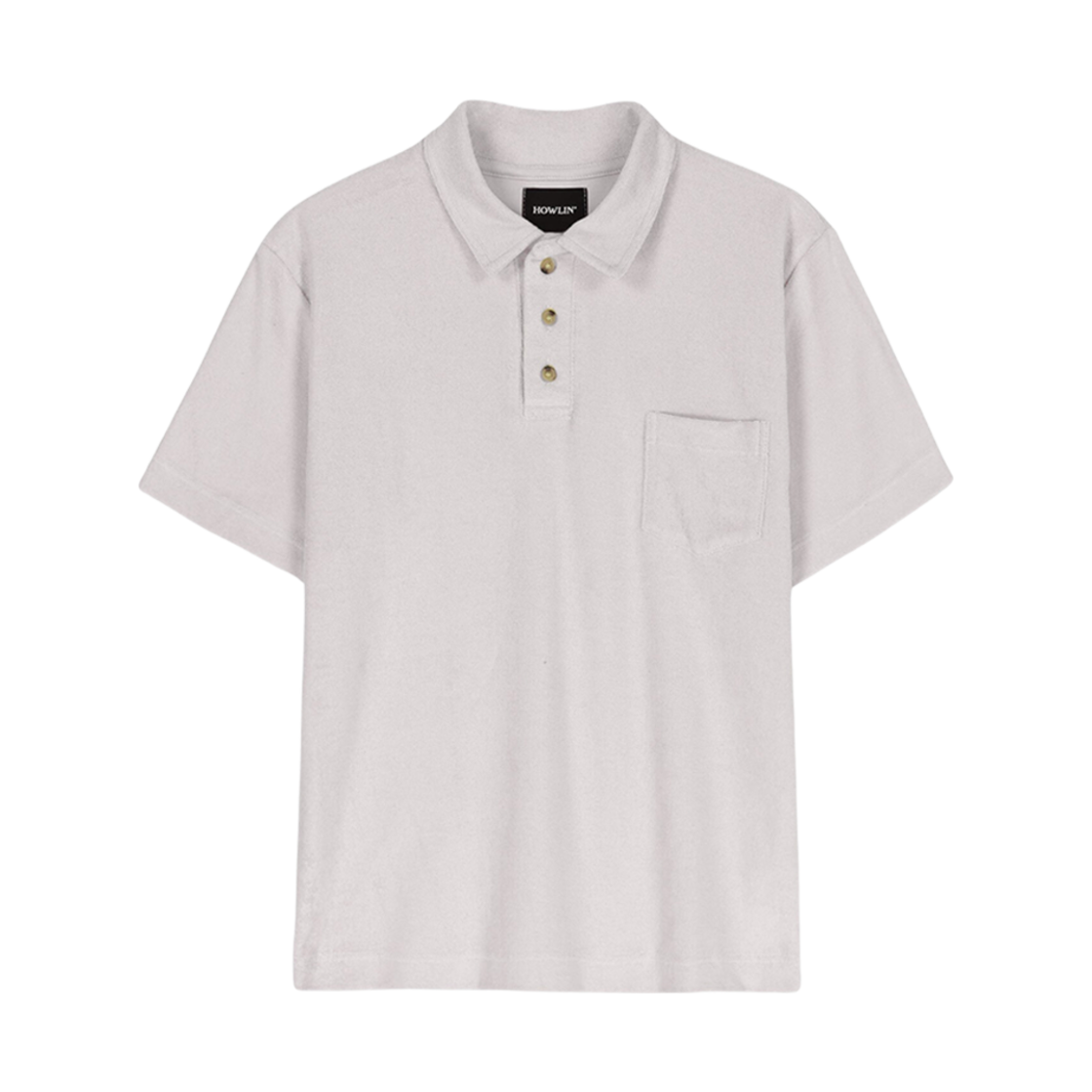 하울린 미스터 판타지 칼라 티셔츠 화이트 샌드(Howlin Mr Fantasy Collar T-Shirt White Sand)