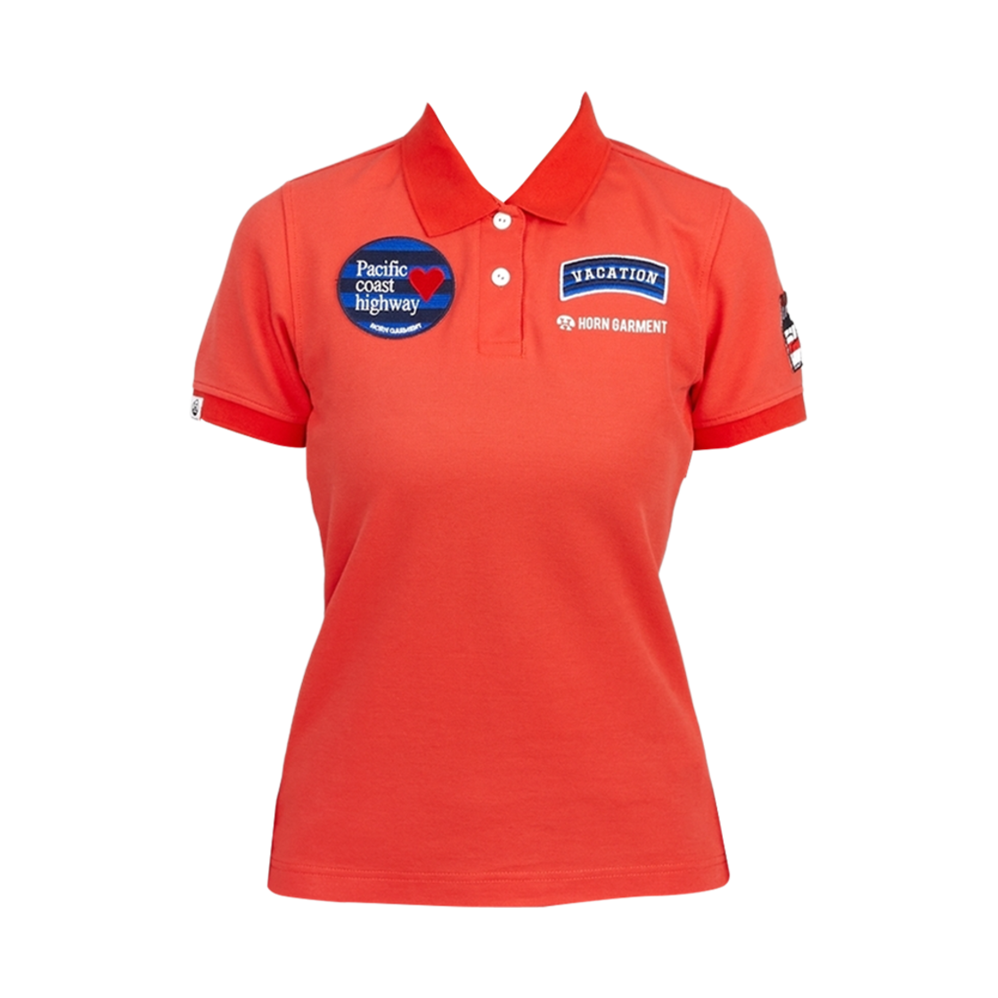 HCW-2A-AP04 (W) Horn Garment Golf Wear Polo T-Shirt Orange