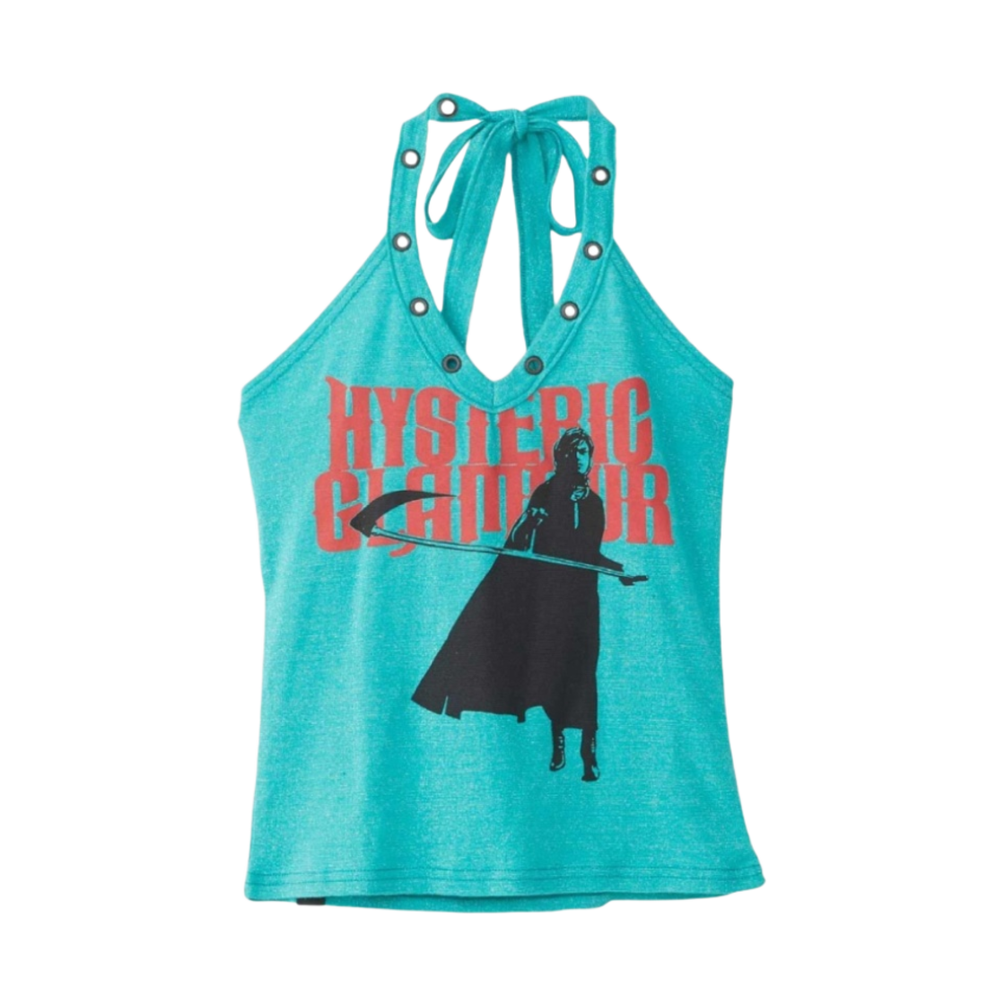 (W) 히스테릭 글래머 시클 걸 홀터넥 그린((W) Hysteric Glamour Sickle Girl Halterneck Green) - 1