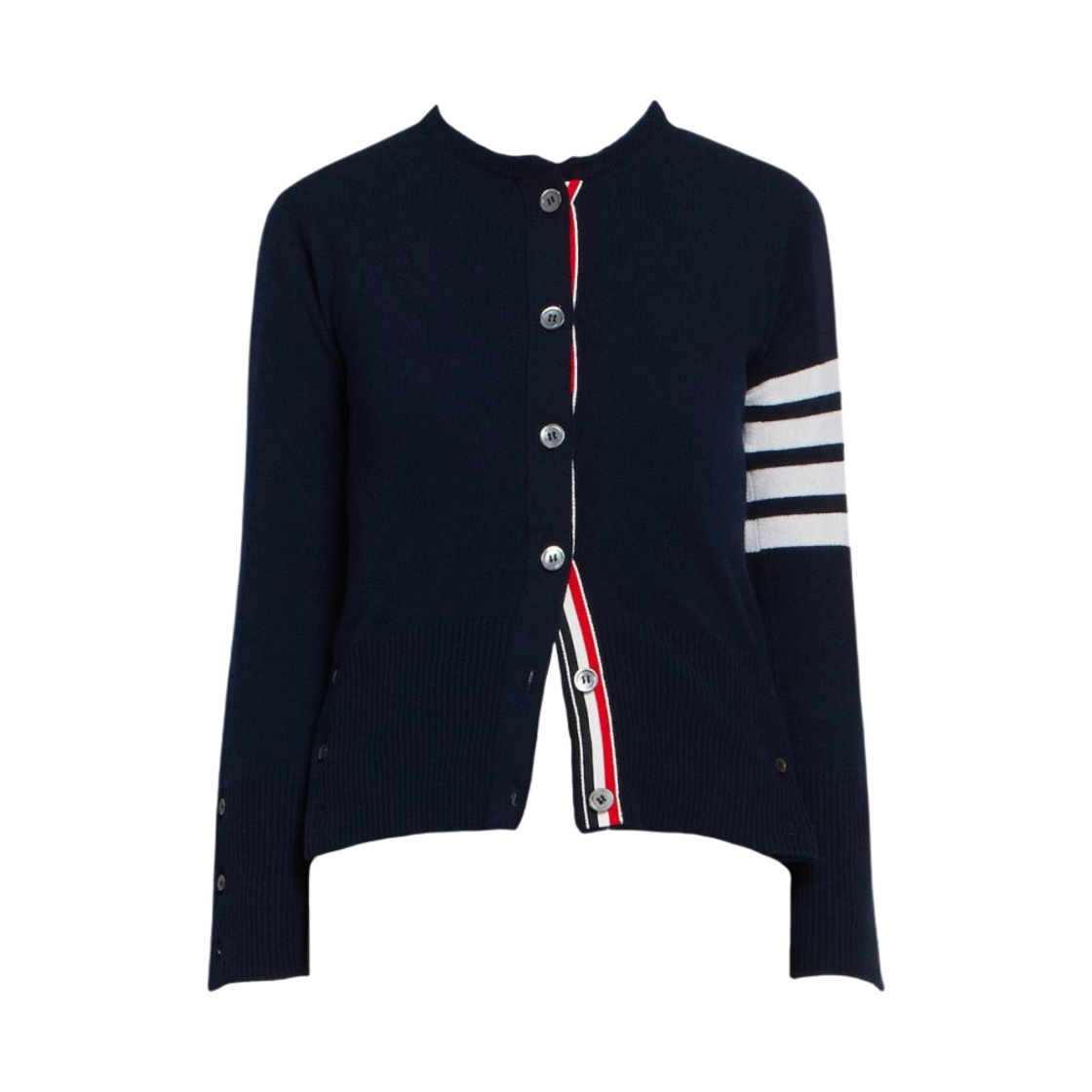 (W) 톰브라운 사선 스트라이프 가디건 네이비