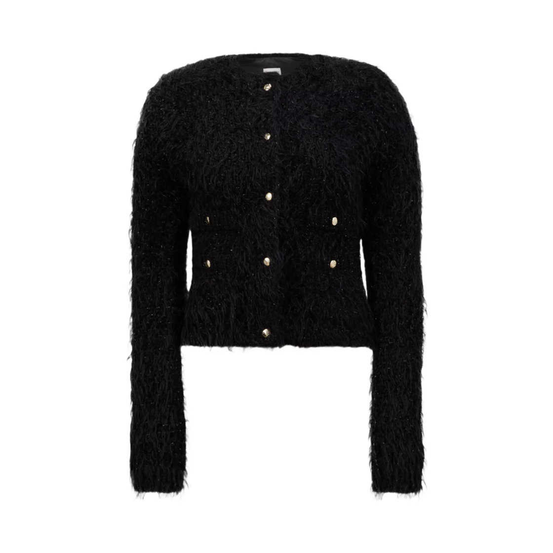 (W) 몽클레르 패딩 울 가디건 블랙 - 24FW((W) Moncler Padded Wool Cardigan Black - 24FW) - 1