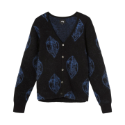 Stussy Mohair Mask Cardigan Black