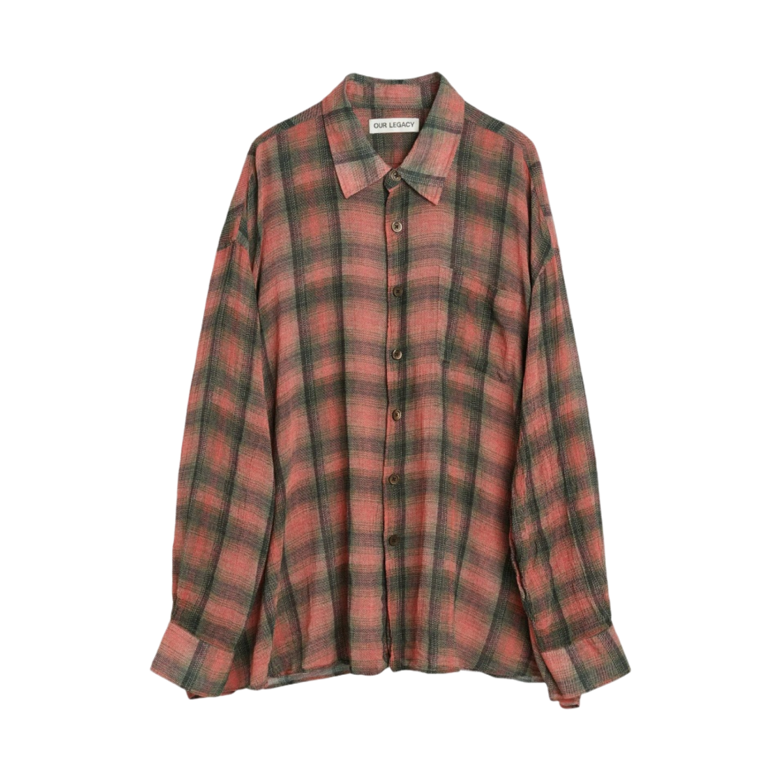 W2232BLC (W) Our Legacy Borrowed Shirt Big Lumbercheck Print