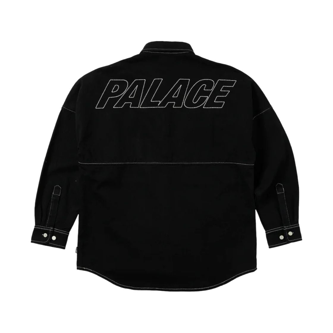 팔라스 스티치 업 드롭 숄더 셔츠 블랙 - 23SS(Palace Stitch Up Drop Shoulder Shirt Black - 23SS) - 2