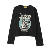 (W) Hysteric Glamour Hysteric Vip Club Short T-Shirt Black