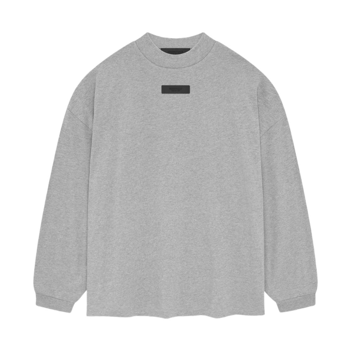 - Essentials Long Sleeve T-Shirt Light Heather Grey - 24SS