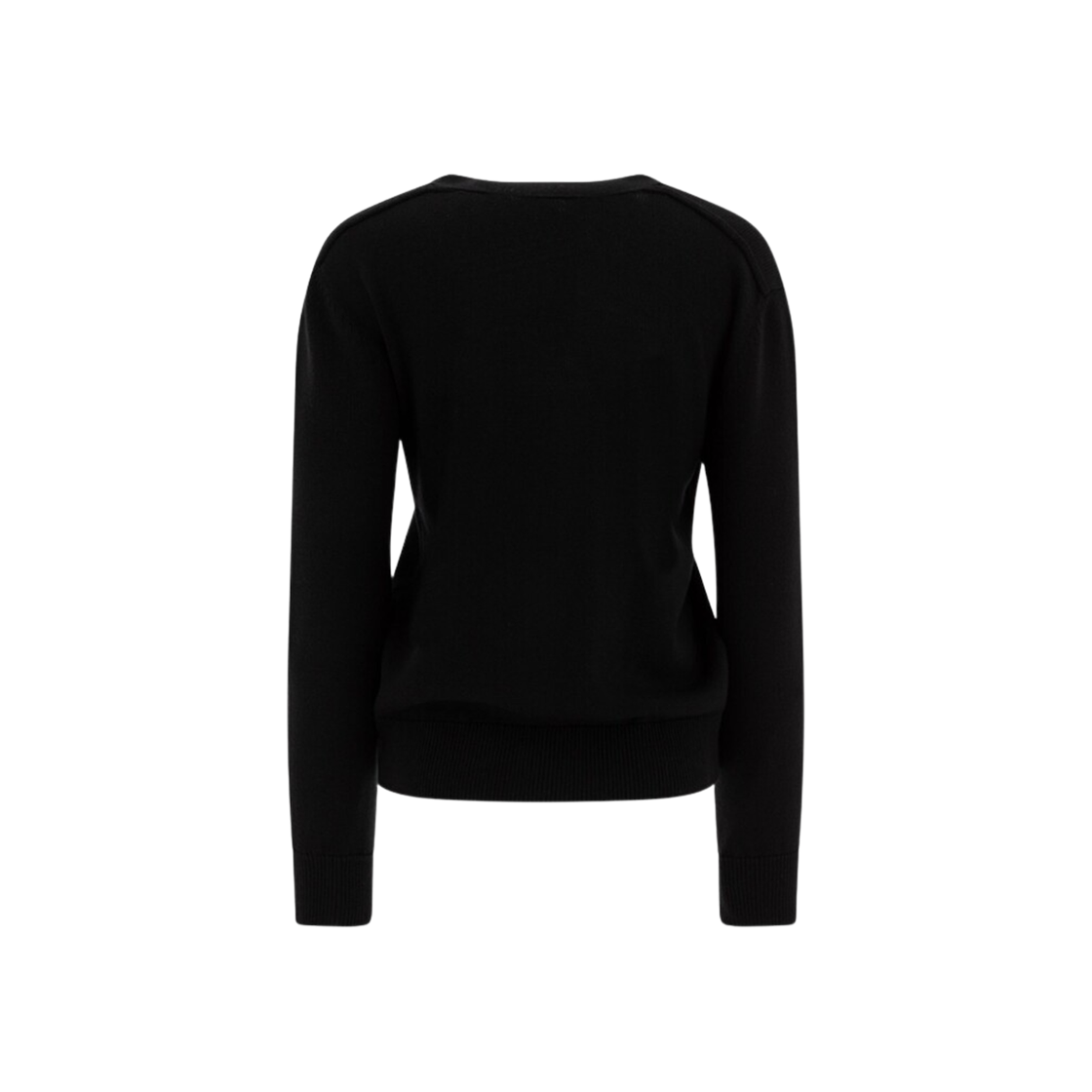 (W) 버버리 EKD 로고 패치 울 가디건 블랙((W) Burberry EKD Logo Patch Wool Cardigan Black) - 2