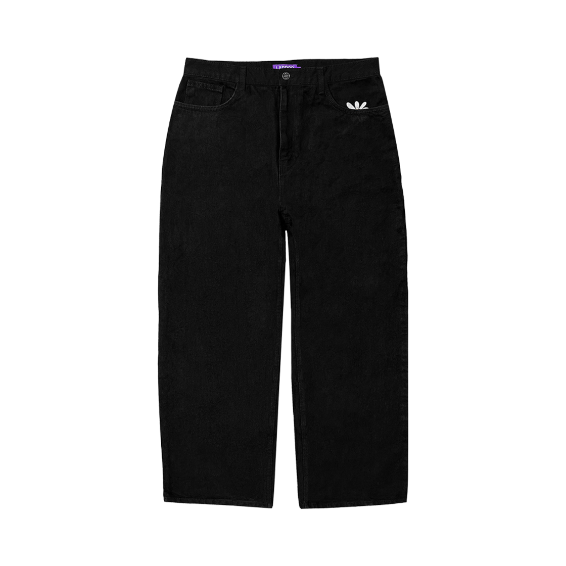라브로스 스마트 데이지 배기 진 블랙(Labros Smart Daisy Baggy Jeans Black)
